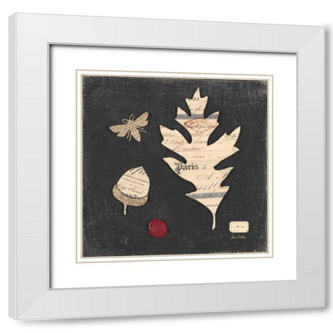 Linen Memoir 3 White Modern Wood Framed Art Print with Double Matting by Fisk, Arnie