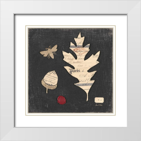 Linen Memoir 3 White Modern Wood Framed Art Print with Double Matting by Fisk, Arnie