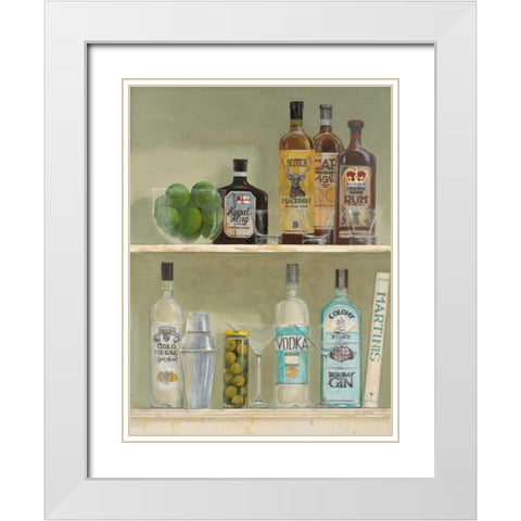Fully Stocked  White Modern Wood Framed Art Print with Double Matting by FISK, Arnie
