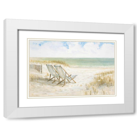 Sand Dunes and Sunshine White Modern Wood Framed Art Print with Double Matting by FISK, Arnie