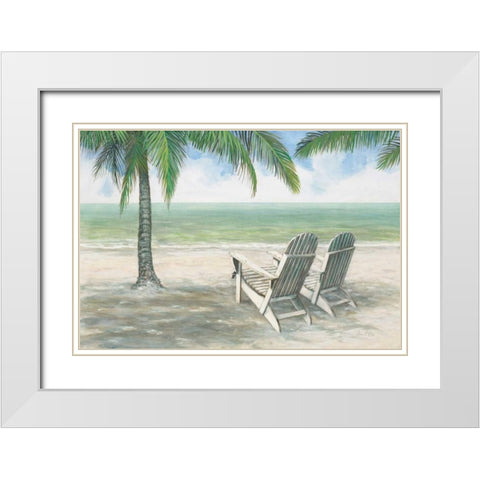 Tropical Treat White Modern Wood Framed Art Print with Double Matting by FISK, Arnie
