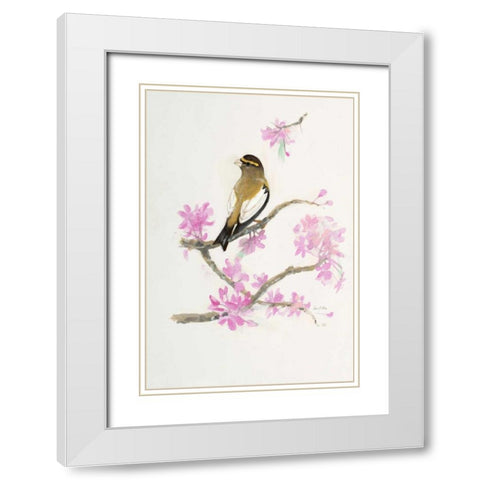 Bird in Brown White Modern Wood Framed Art Print with Double Matting by FISK, Arnie