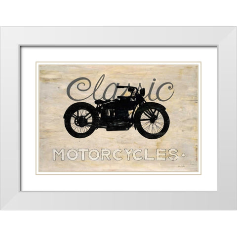 Classic Motorcycle White Modern Wood Framed Art Print with Double Matting by Fisk, Arnie