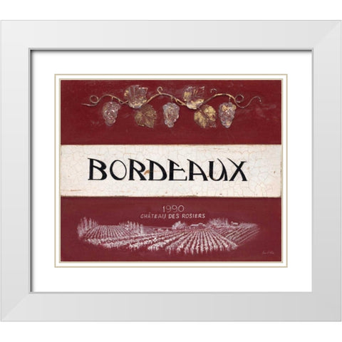 Bordeaux Cellar Reserve White Modern Wood Framed Art Print with Double Matting by Fisk, Arnie