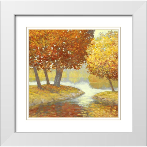 Amber Nature 2 White Modern Wood Framed Art Print with Double Matting by Fisk, Arnie