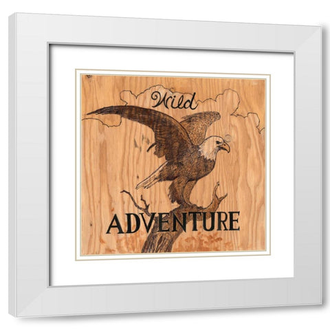 Wild Adventure White Modern Wood Framed Art Print with Double Matting by Fisk, Arnie