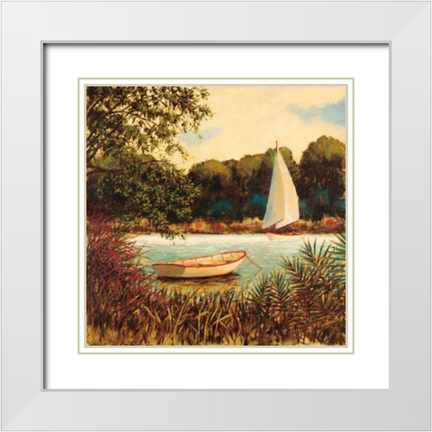 Quiet Mood  White Modern Wood Framed Art Print with Double Matting by Wiens, James