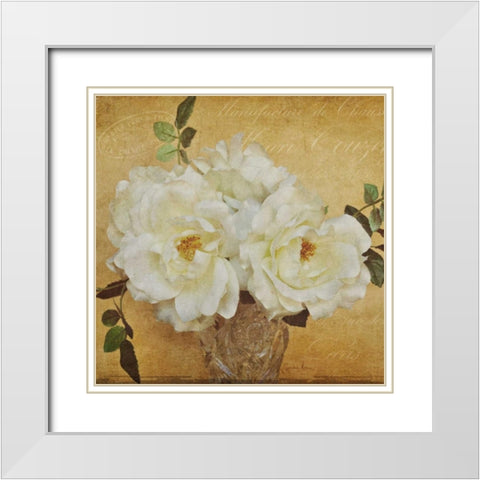 Garden Sentiments White Modern Wood Framed Art Print with Double Matting by Atria, Cristin