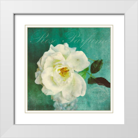 Luscious Petals White Modern Wood Framed Art Print with Double Matting by Atria, Cristin