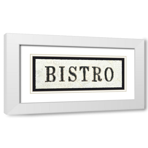 Bistro White Modern Wood Framed Art Print with Double Matting by Fabiano, Marco