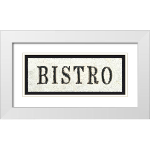 Bistro White Modern Wood Framed Art Print with Double Matting by Fabiano, Marco