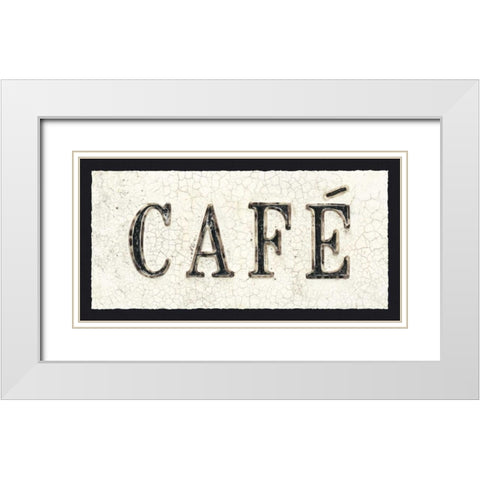 Cafe White Modern Wood Framed Art Print with Double Matting by Fabiano, Marco