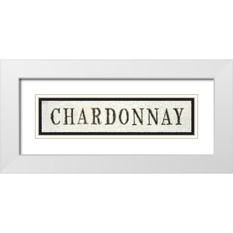 Chardonnay White Modern Wood Framed Art Print with Double Matting by Fabiano, Marco