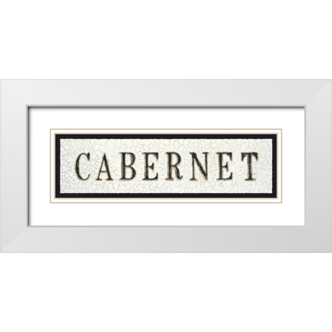 Cabernet  White Modern Wood Framed Art Print with Double Matting by Fabiano, Marco