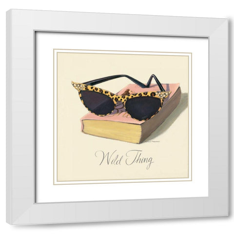 Such A Wild Thing White Modern Wood Framed Art Print with Double Matting by Fabiano, Marco