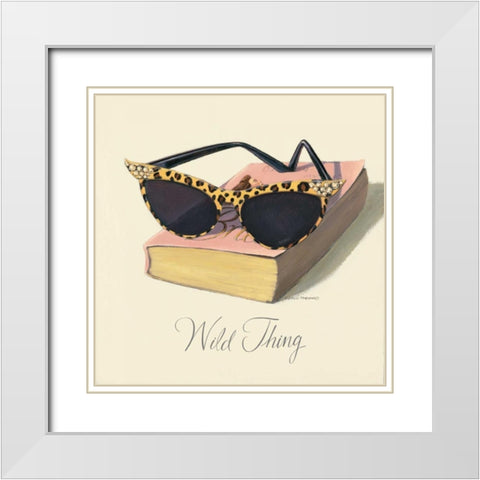 Such A Wild Thing White Modern Wood Framed Art Print with Double Matting by Fabiano, Marco