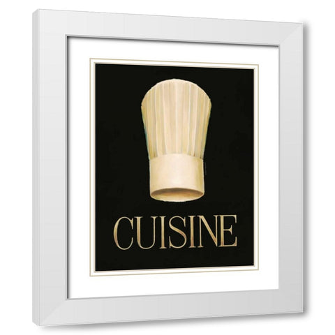 Gourmet Chef White Modern Wood Framed Art Print with Double Matting by Fabiano, Marco