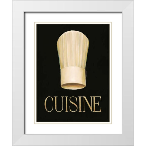 Gourmet Chef White Modern Wood Framed Art Print with Double Matting by Fabiano, Marco