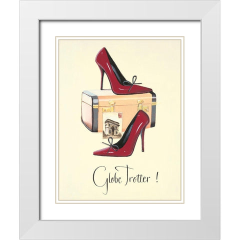 JET SETTER 5 White Modern Wood Framed Art Print with Double Matting by Fabiano, Marco