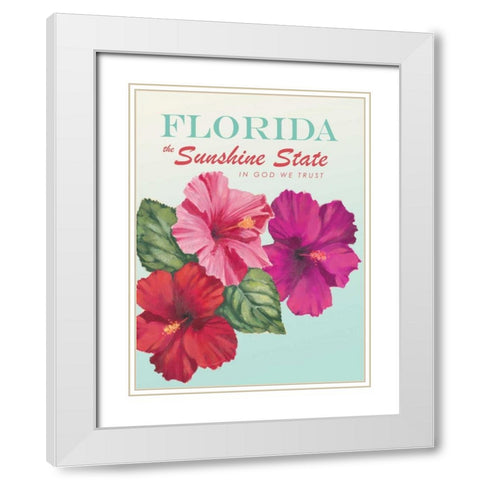 Sunshine State White Modern Wood Framed Art Print with Double Matting by Fabiano, Marco