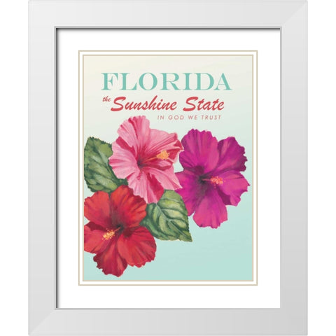 Sunshine State White Modern Wood Framed Art Print with Double Matting by Fabiano, Marco