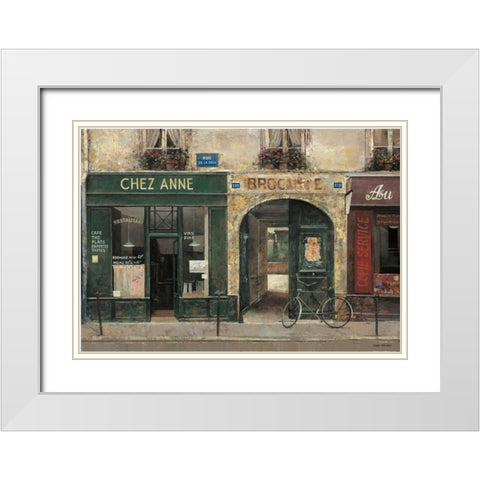 Chez Anne White Modern Wood Framed Art Print with Double Matting by Hak, Chiu Tak