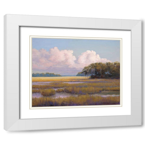 Big Sky Countryside White Modern Wood Framed Art Print with Double Matting by Schultz-McGannon, Jill