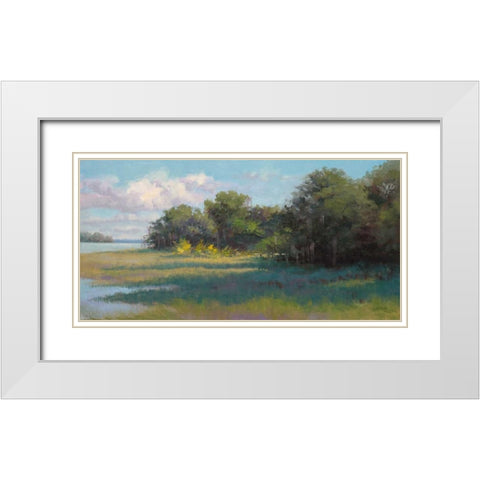 Countryside Afternoon White Modern Wood Framed Art Print with Double Matting by Schultz-McGannon, Jill