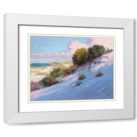 Beach White Modern Wood Framed Art Print with Double Matting by McGannon, Jill Schultz