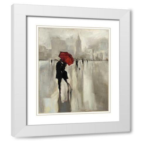 Swept Away White Modern Wood Framed Art Print with Double Matting by Lehman, Laurel