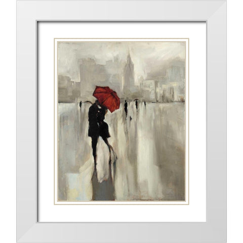 Swept Away White Modern Wood Framed Art Print with Double Matting by Lehman, Laurel