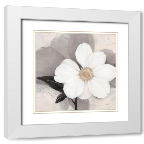 Midday Bloom White Modern Wood Framed Art Print with Double Matting by Stoyanov, Ivo