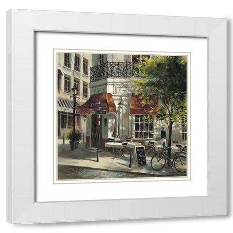 The Crepe House White Modern Wood Framed Art Print with Double Matting by Heighton, Brent