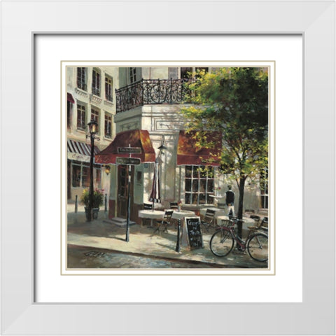 The Crepe House White Modern Wood Framed Art Print with Double Matting by Heighton, Brent