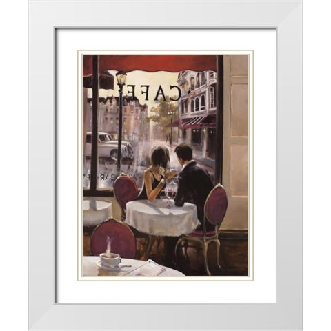 After Hours White Modern Wood Framed Art Print with Double Matting by Heighton, Brent