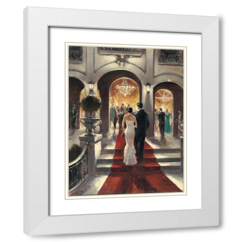 Gala Opening White Modern Wood Framed Art Print with Double Matting by Heighton, Brent