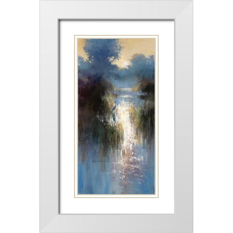 Peaceful Everglades 1 White Modern Wood Framed Art Print with Double Matting by Heighton, Brent