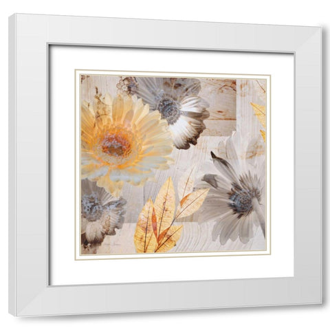 Sunny Days White Modern Wood Framed Art Print with Double Matting by Theodosiou, Matina