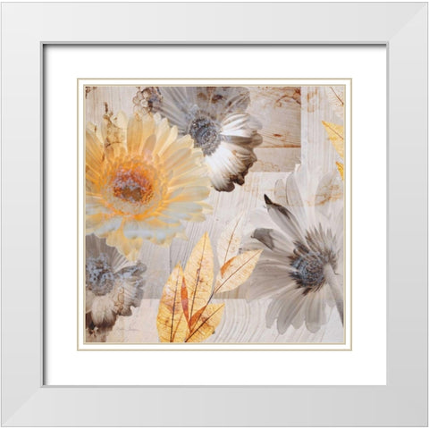 Sunny Days White Modern Wood Framed Art Print with Double Matting by Theodosiou, Matina