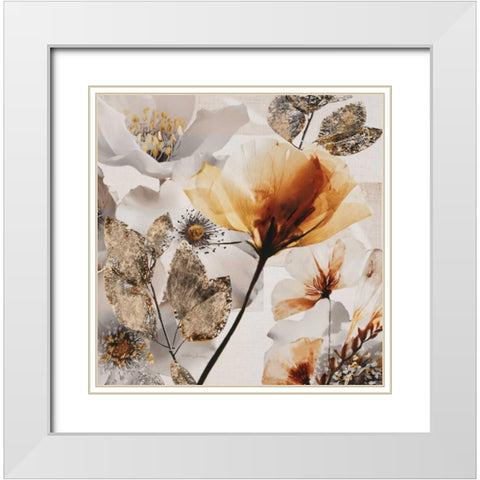 Happy Days White Modern Wood Framed Art Print with Double Matting by Theodosiou, Matina