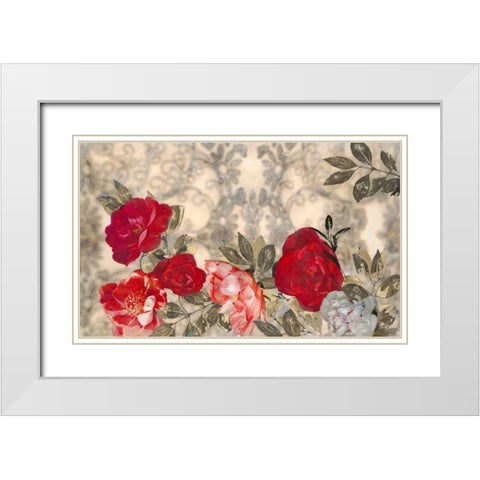 Blooming Beautiful! White Modern Wood Framed Art Print with Double Matting by Theodosiou, Matina