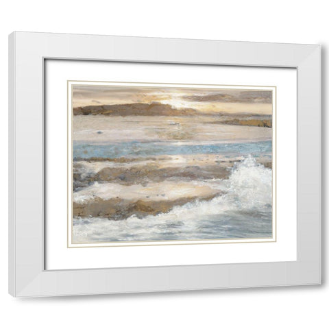 Ocean Breeze 2 White Modern Wood Framed Art Print with Double Matting by Theodosiou