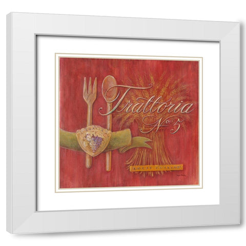 Local Cuisine White Modern Wood Framed Art Print with Double Matting by Staehling, Angela