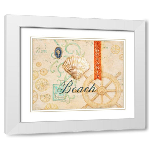 Beach Oceania  White Modern Wood Framed Art Print with Double Matting by Staehling, Angela