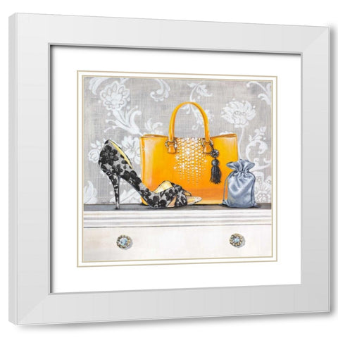 Fashionably Prepared White Modern Wood Framed Art Print with Double Matting by Staehling, Angela
