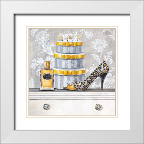Fashionably Scented White Modern Wood Framed Art Print with Double Matting by Staehling, Angela