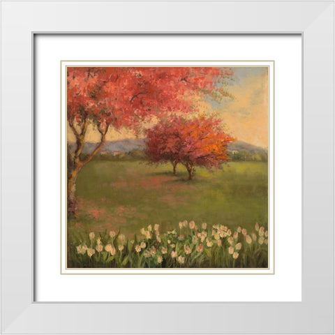 Silver and Oak White Modern Wood Framed Art Print with Double Matting by Morey, Booker
