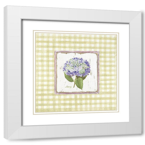 Silver and Balsam White Modern Wood Framed Art Print with Double Matting by Morey, Booker