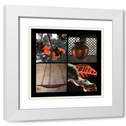 Global Vessel White Modern Wood Framed Art Print with Double Matting by Rauscher, Michel