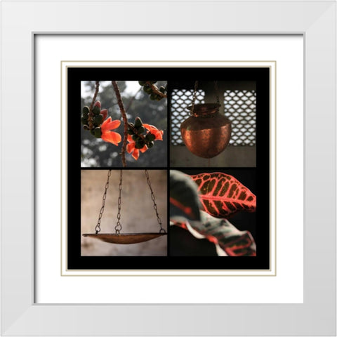 Global Vessel White Modern Wood Framed Art Print with Double Matting by Rauscher, Michel